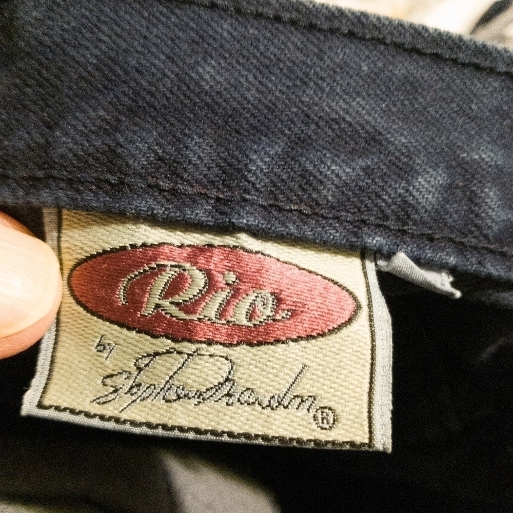 𝅺vintage 90's Rio Stephen Mardon High Waist Mom Tapered Leg 13 L Jeans - Picture 5 of 7